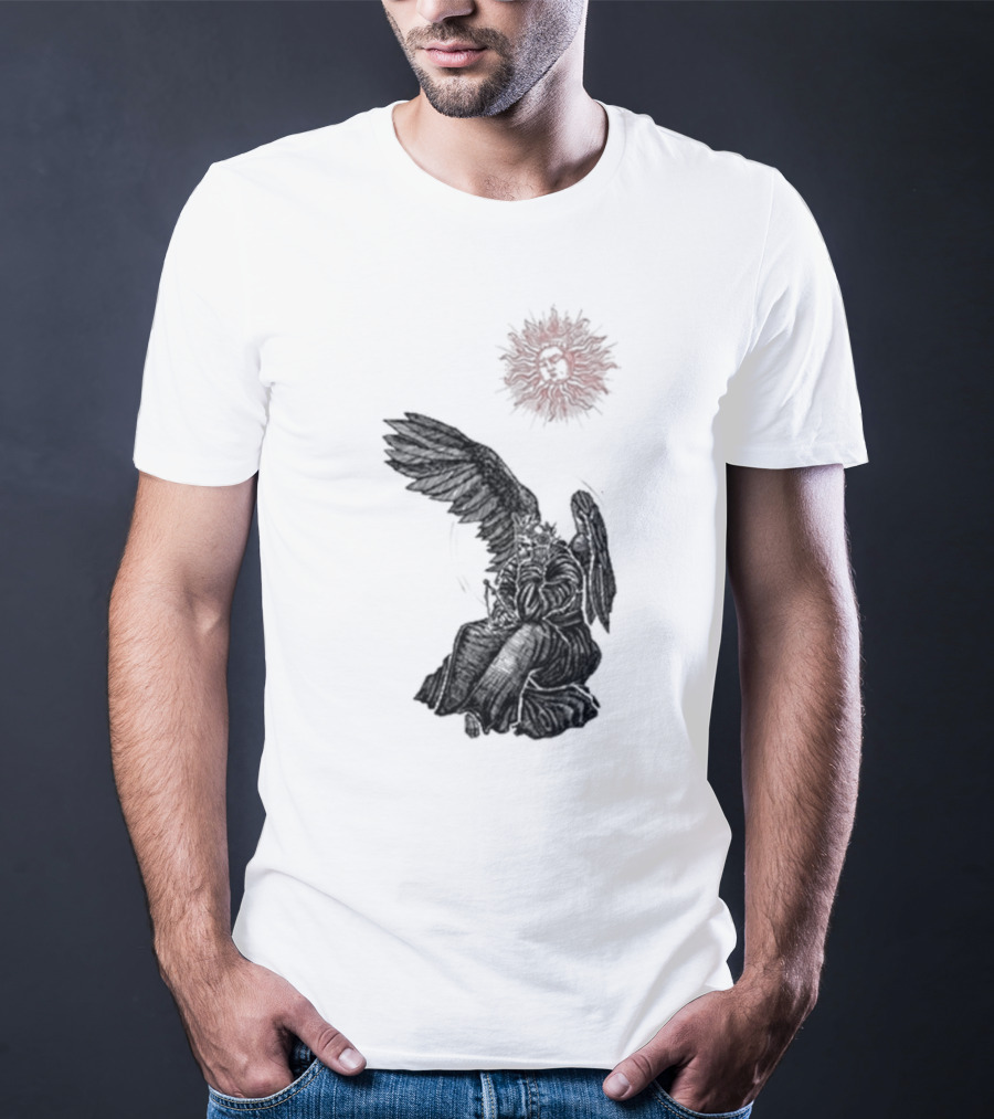 Angel And Skull Sun By Micah Ulrich T-Shirt