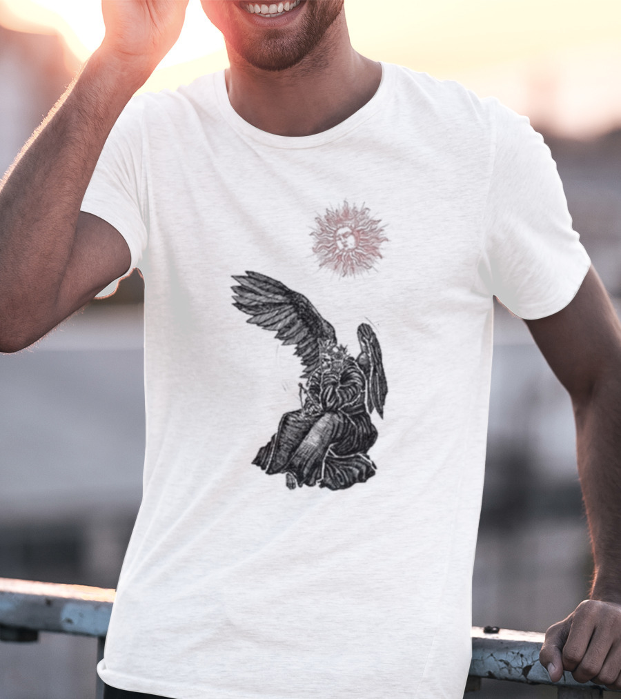 Angel And Skull Sun By Micah Ulrich T-Shirt
