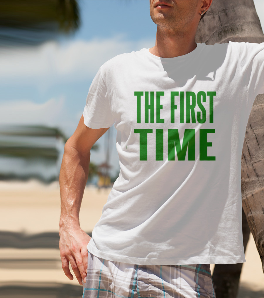The Kid Laroi The First Time Bold Green Text T-Shirt