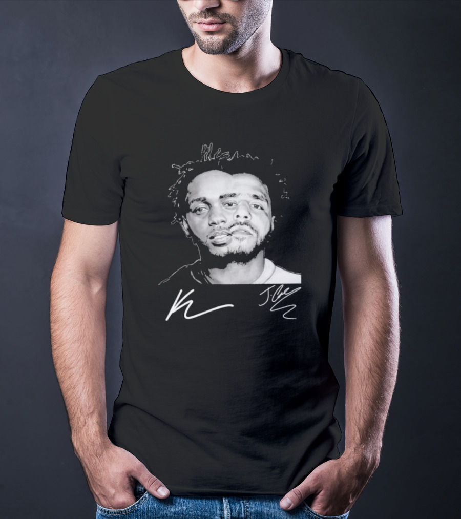 J Cole Kendrick Lamar Signatures Hip Hop Fusion T-Shirt