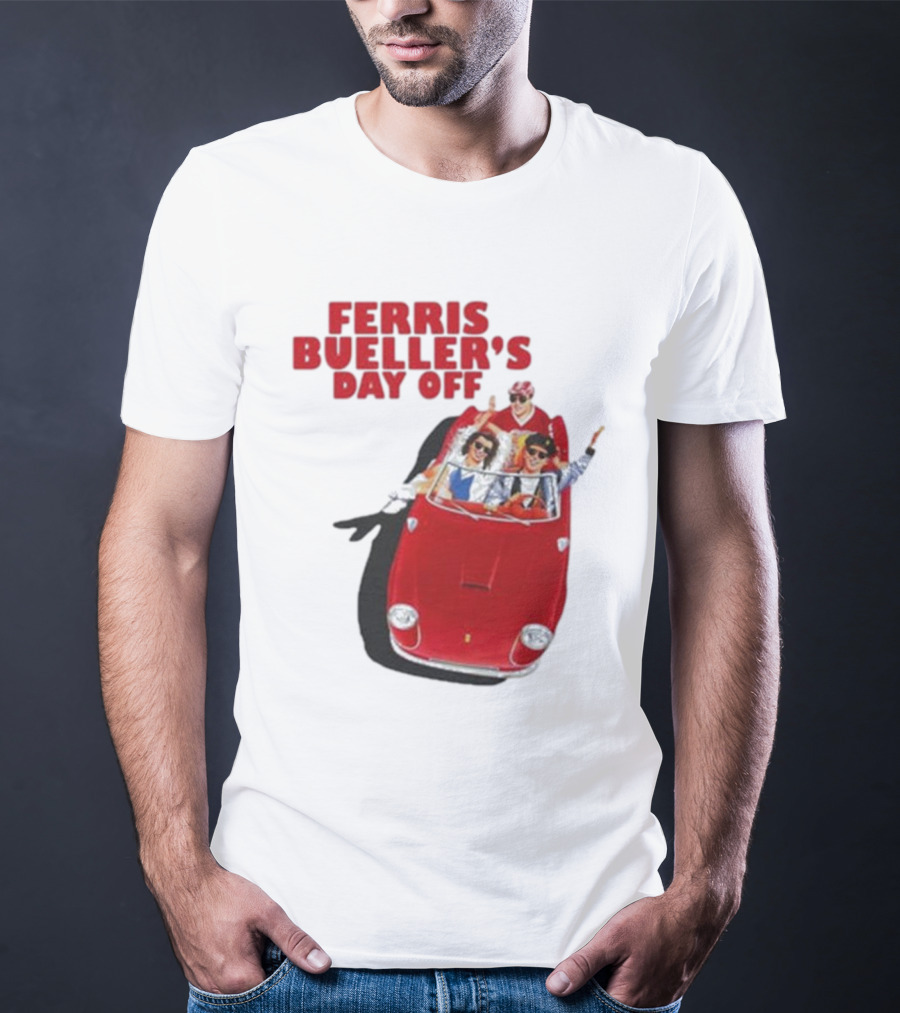 Ferris Bueller's Day Off Red Convertible Ride T-Shirt