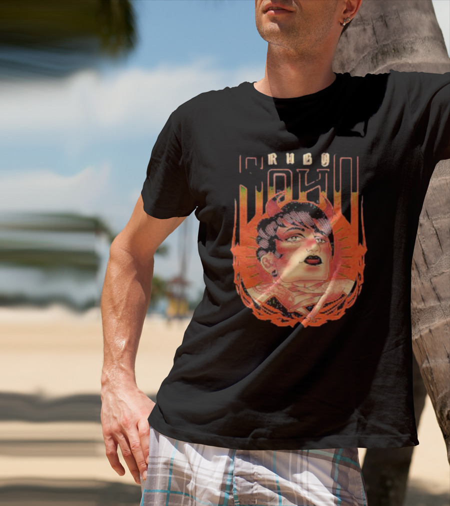 Ruby Soho Skin Deep Retro Demon Tattoo T-Shirt