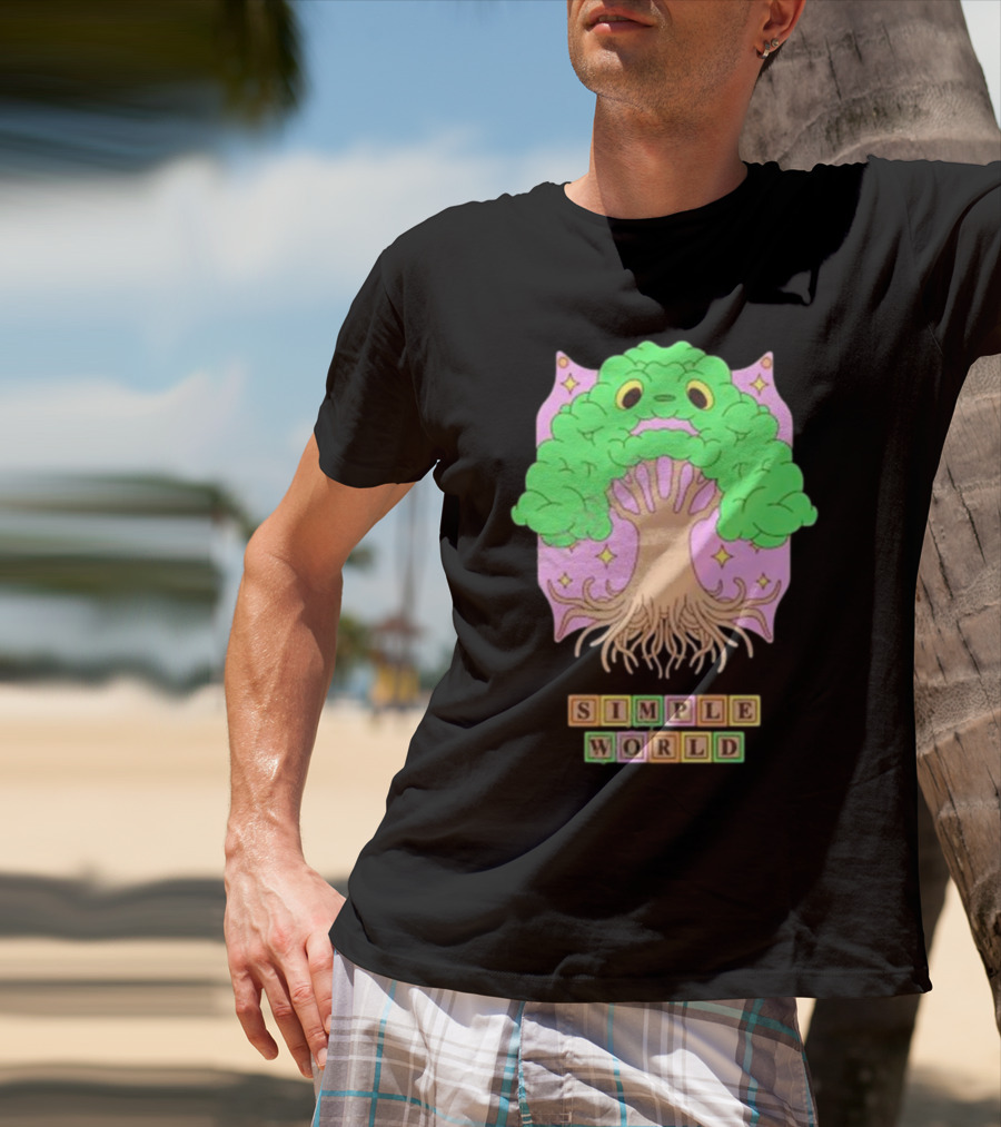 Simple World Tree Creature Fantasy Blocks T-Shirt