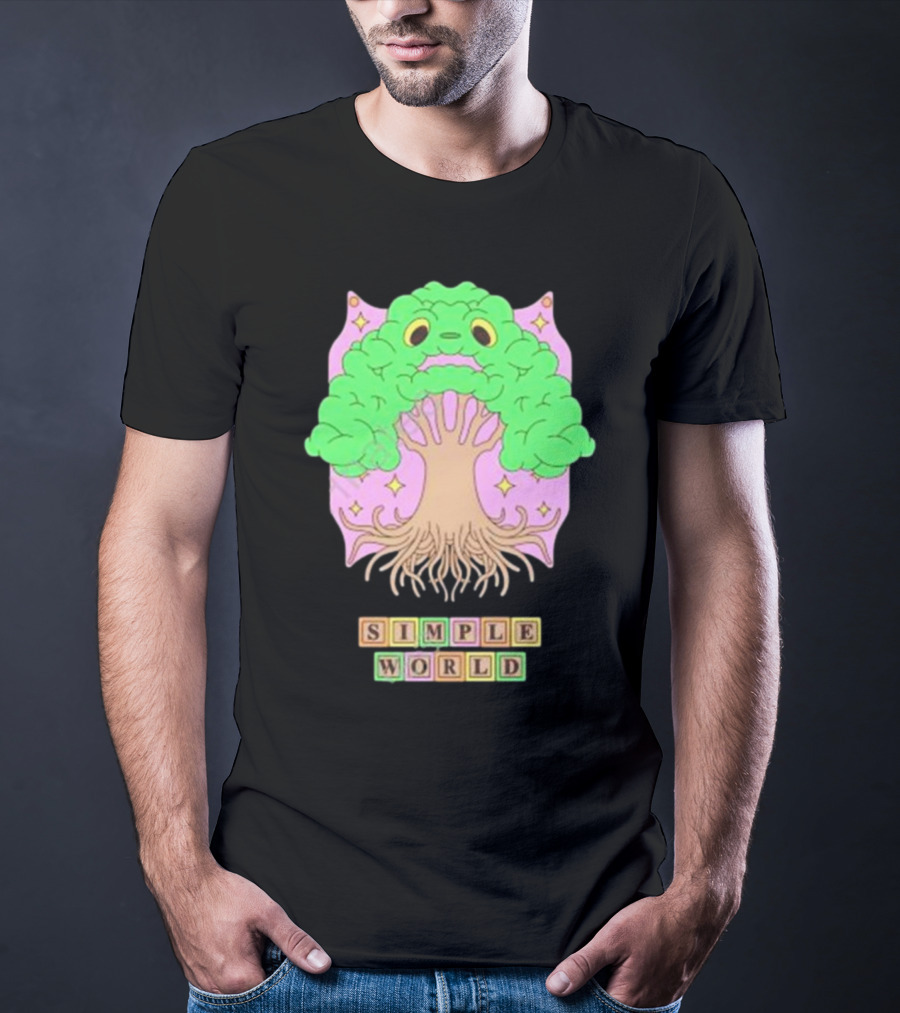 Simple World Tree Creature Fantasy Blocks T-Shirt