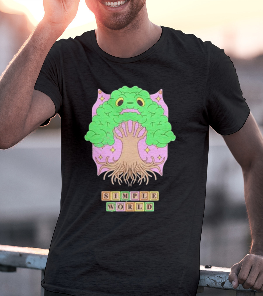 Simple World Tree Creature Fantasy Blocks T-Shirt