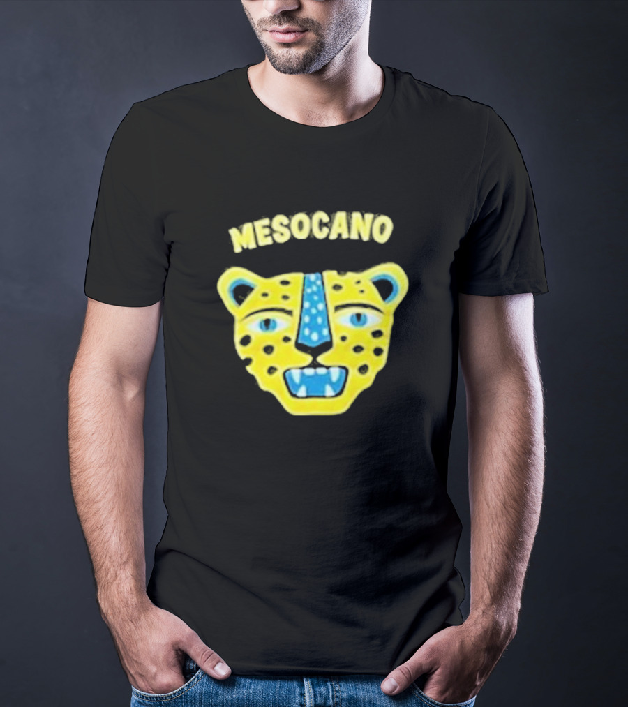 Mesocano Vibrant Jaguar Face T-Shirt