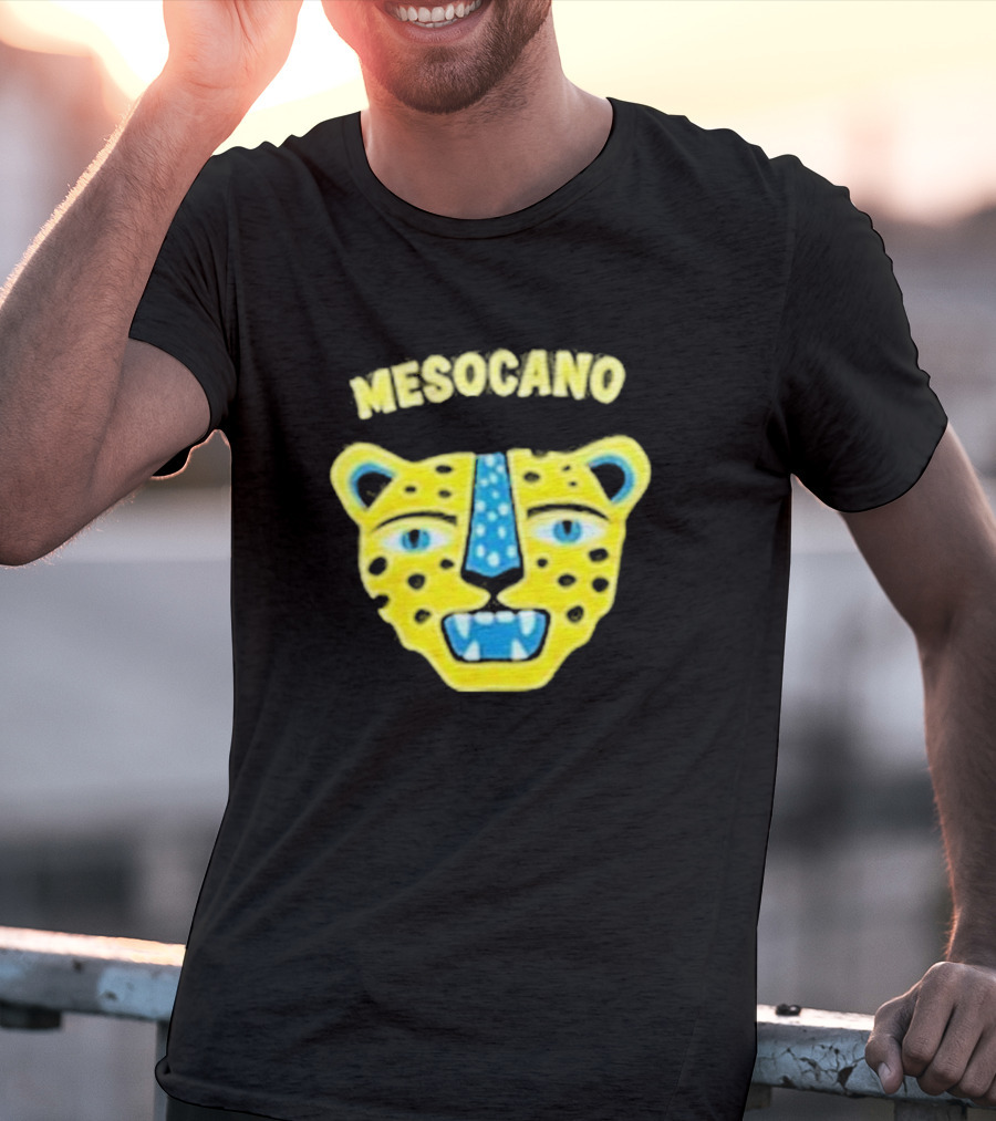 Mesocano Vibrant Jaguar Face T-Shirt