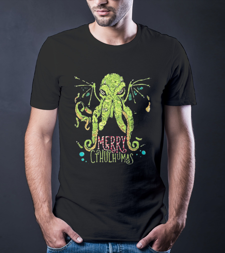 Merry Cthulhumas Christmas Cthulhu Holiday Lovecraft T-Shirt