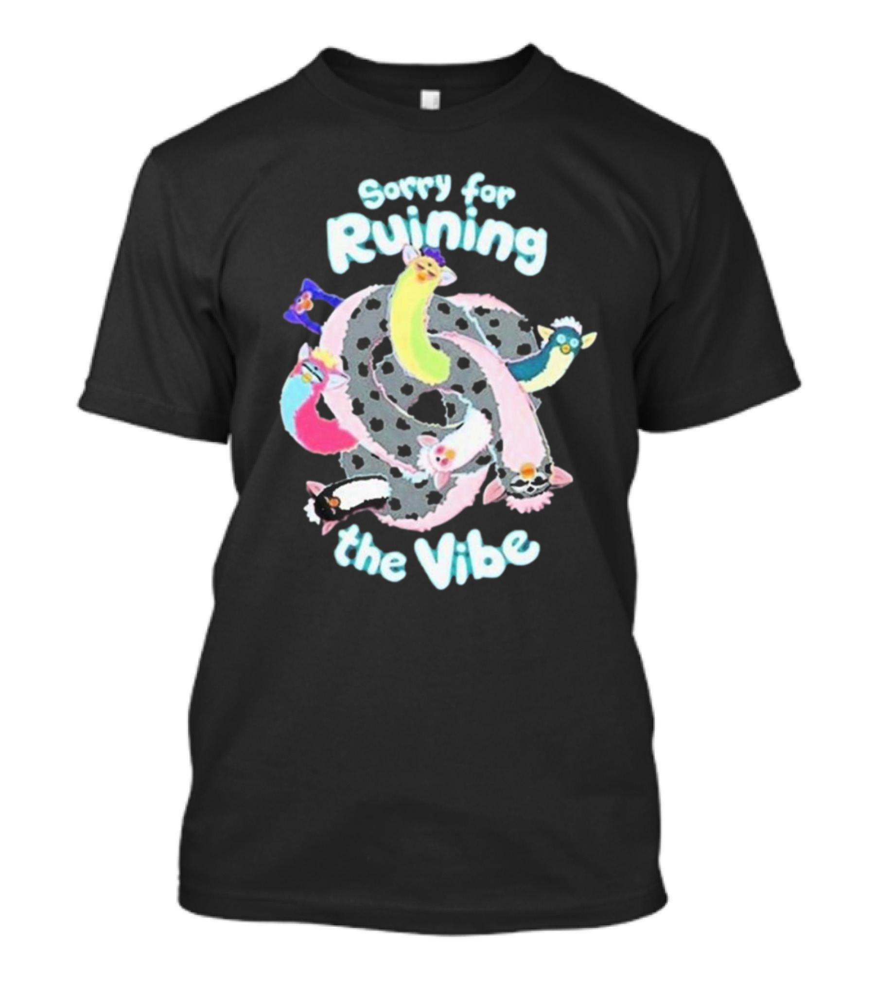 Sorry For Ruining The Vibe Pastel Ferret Spiral T-Shirt