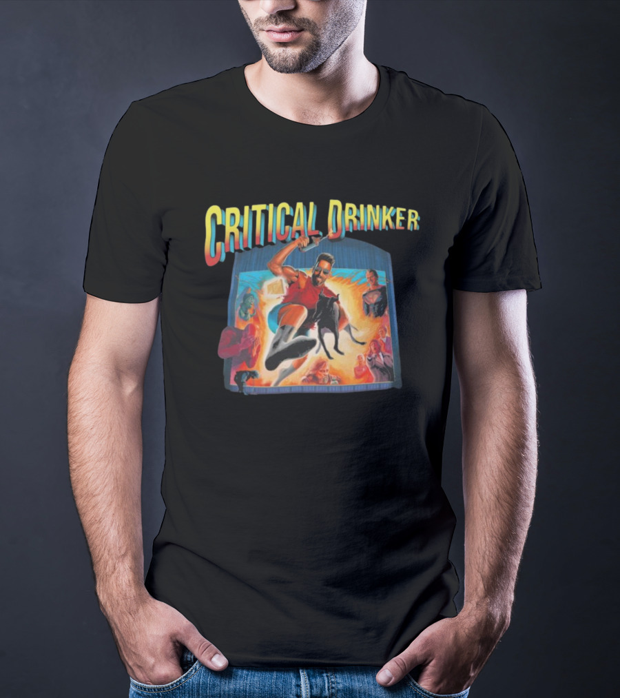 Critical Drinker Action Adventure Inspired T-Shirt