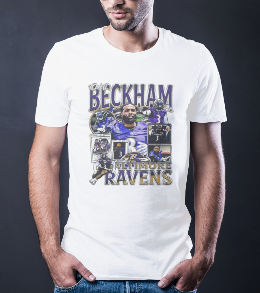 Odell Beckham Baltimore Ravens Highlight Images T-Shirt
