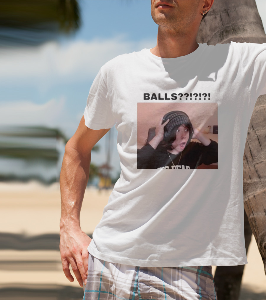 Liz Qcktycult Balls Quackity Reaction Surprise Image T-Shirt