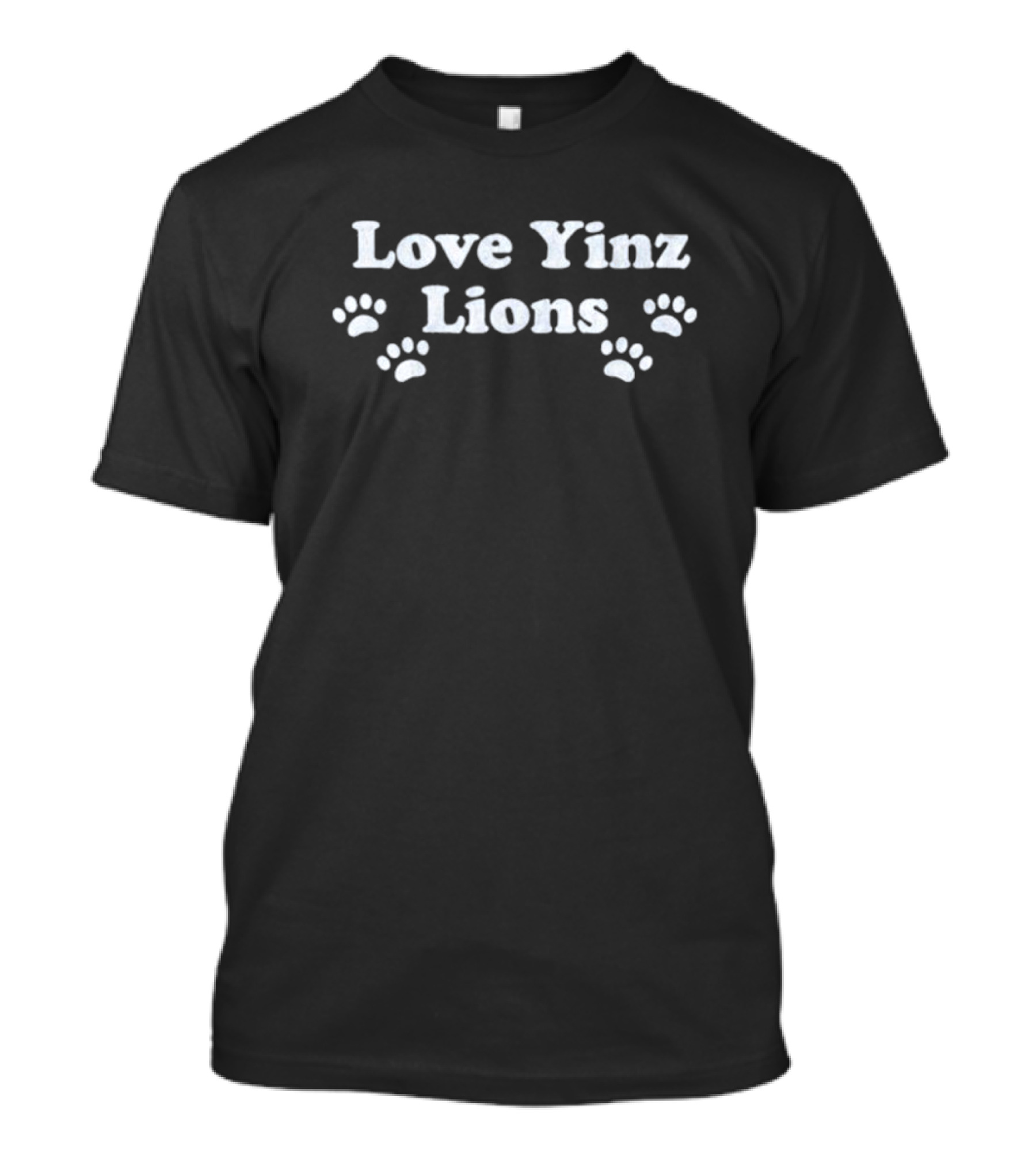 Love Yinz Lions Paw Prints T-Shirt