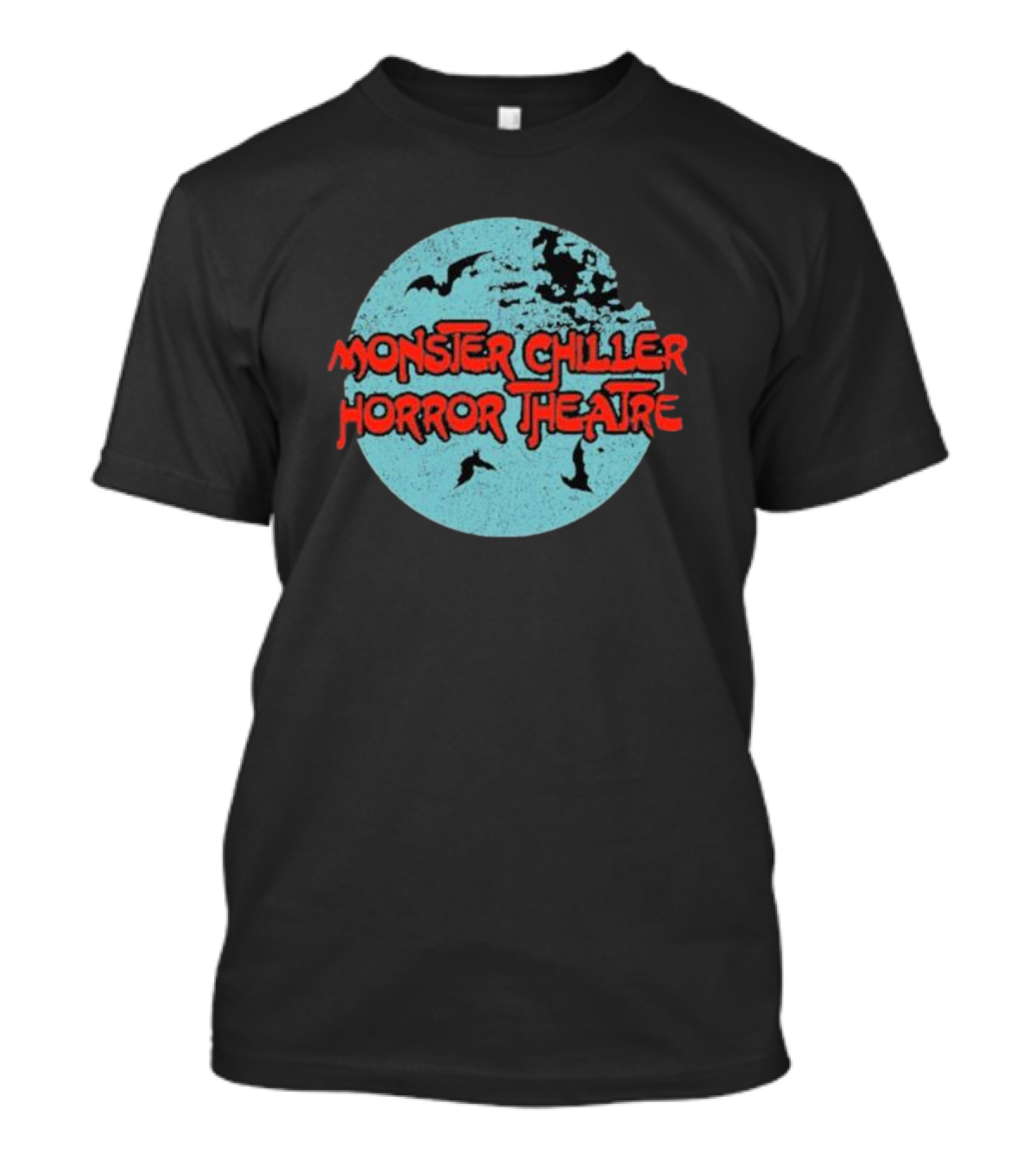 Monster Chiller Horror Theatre Moon Bats T-Shirt