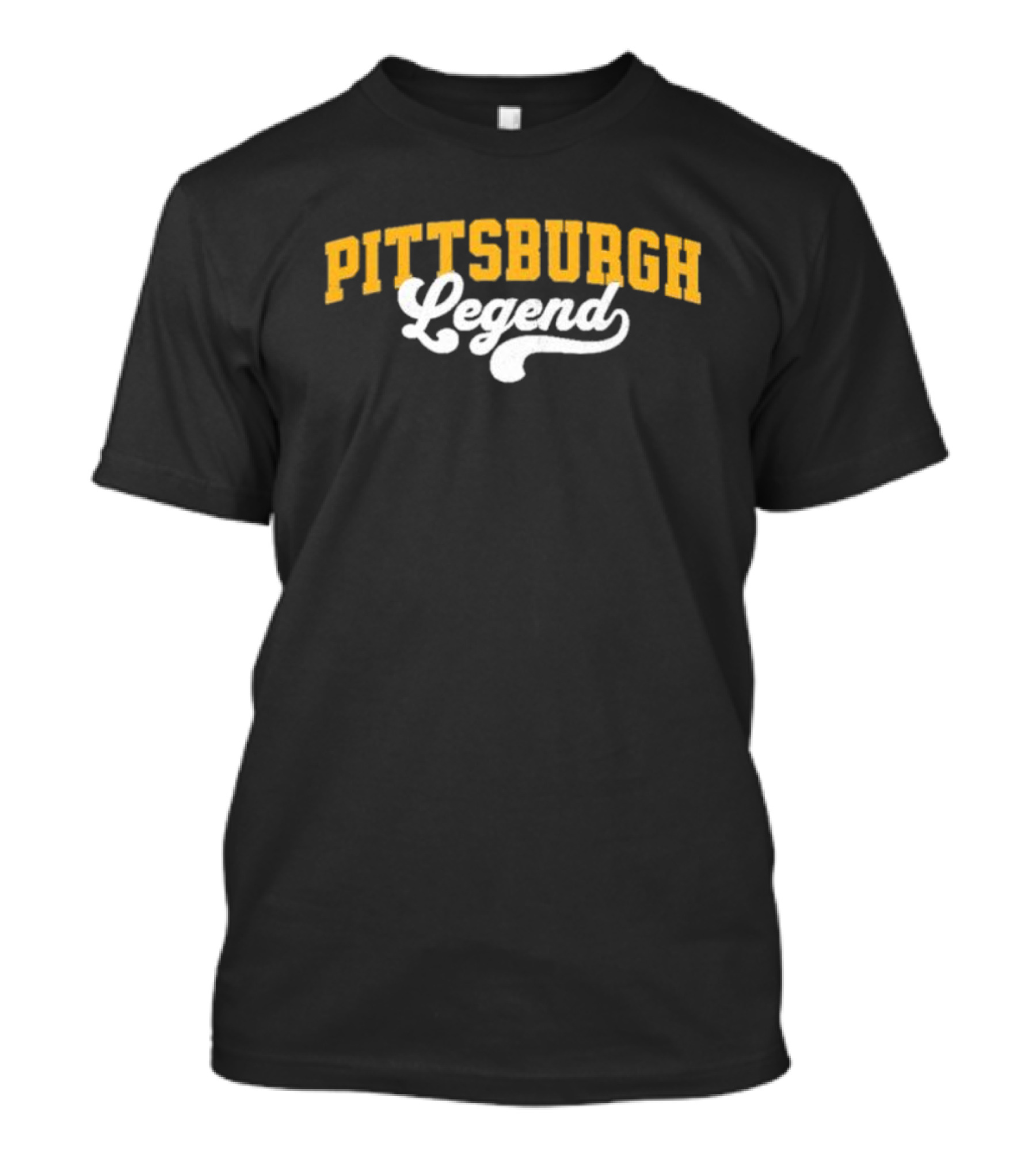 Pittsburgh Legend Classic Yellow And White T-Shirt