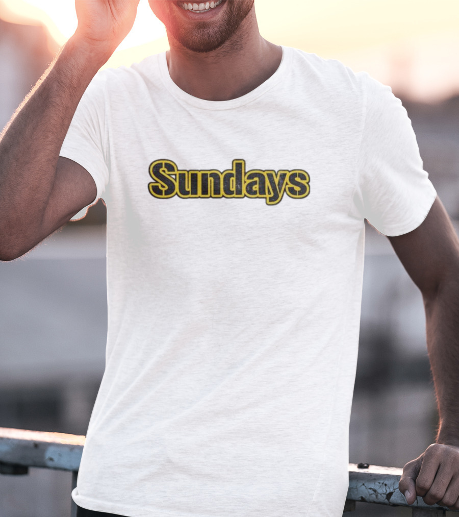 Sundays Steel Pittsburgh Football Game Day T-Shirt