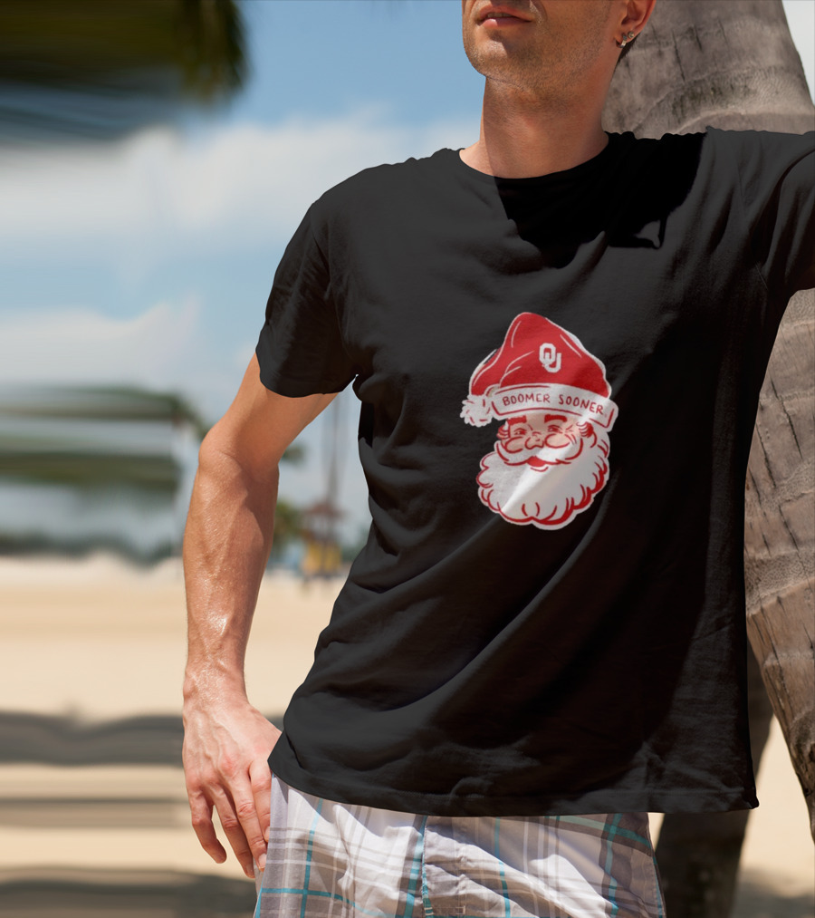 Boomer Sooner Santa Claus Christmas OU T-Shirt
