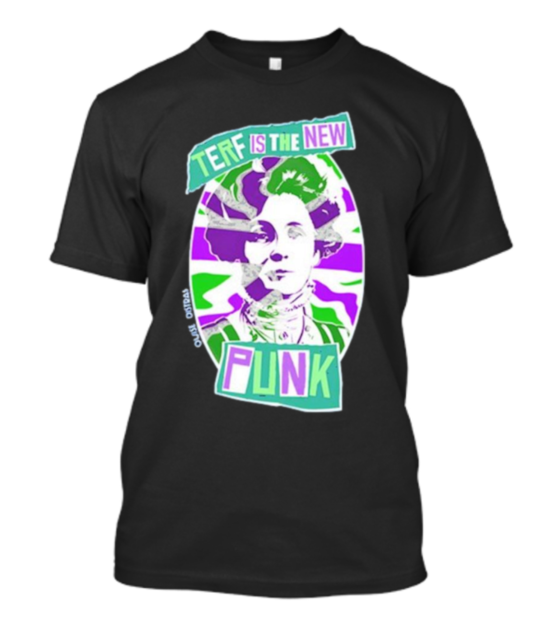 TERF Is The New Punk Emmeline Image Oval Equid Thing T-Shirt