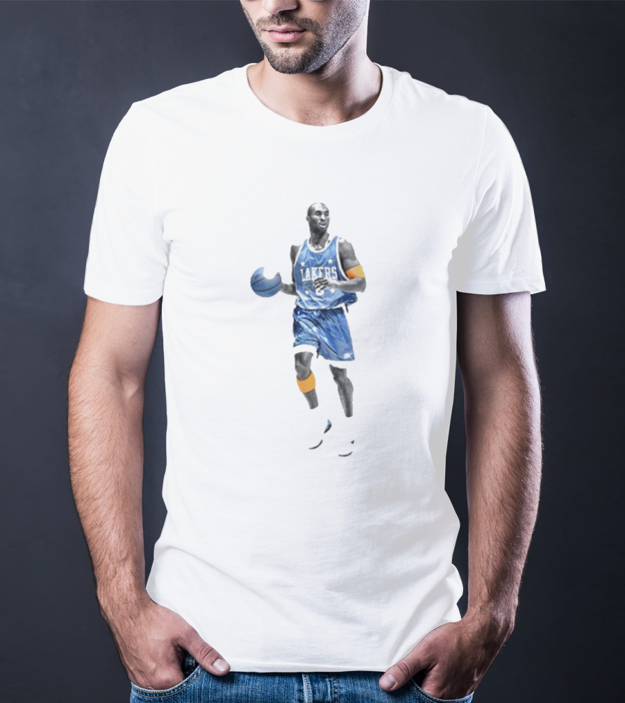 Lakers Mamba Vintage White Box Michael Jordan Inspired T-Shirt