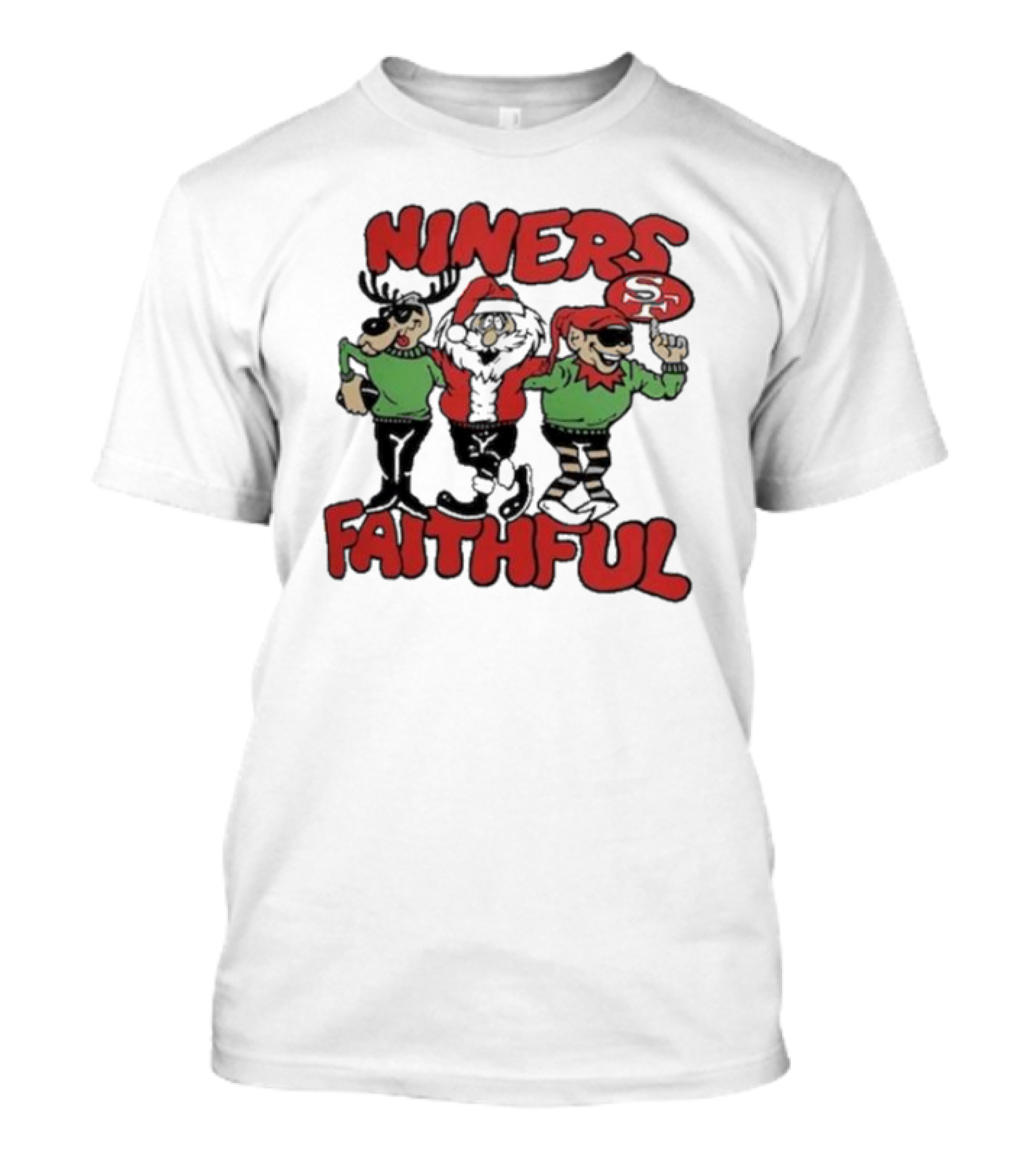 Niners Faithful San Francisco 49ers Homage Holiday Tri-blend T-Shirt