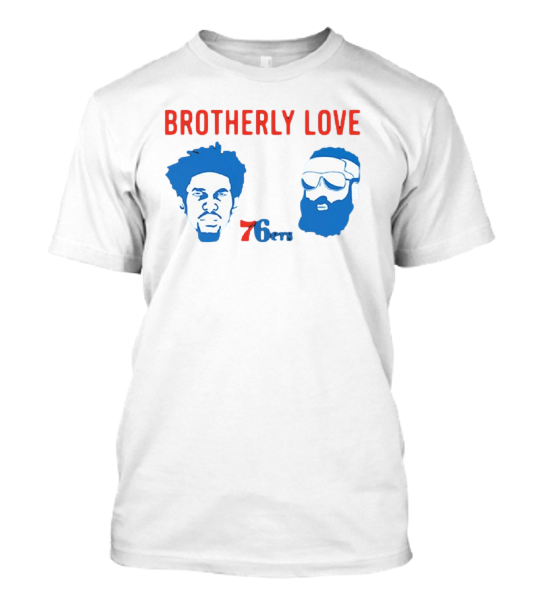 Brotherly Love 76ers Joel Embiid James Harden Philadelphia Basketball Team T-Shirt