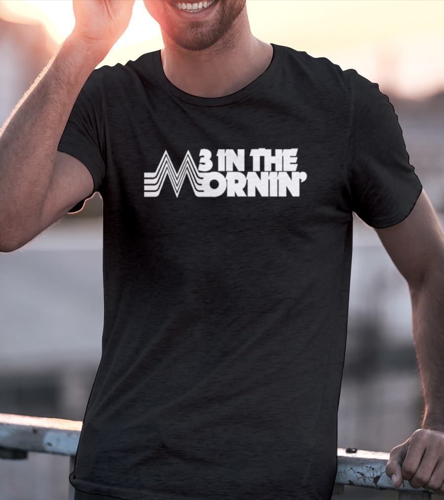 3 In The Mornin' Vintage 70s-Inspired Style Retro Lines T-Shirt