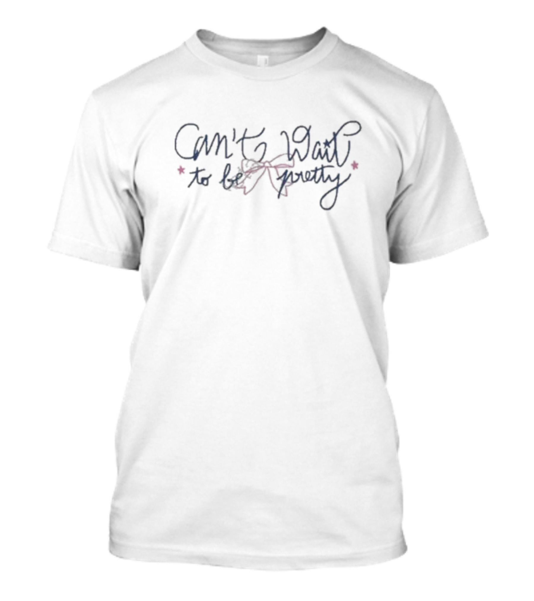Can't Wait To Be Pretty Red Star Accents T-Shirt