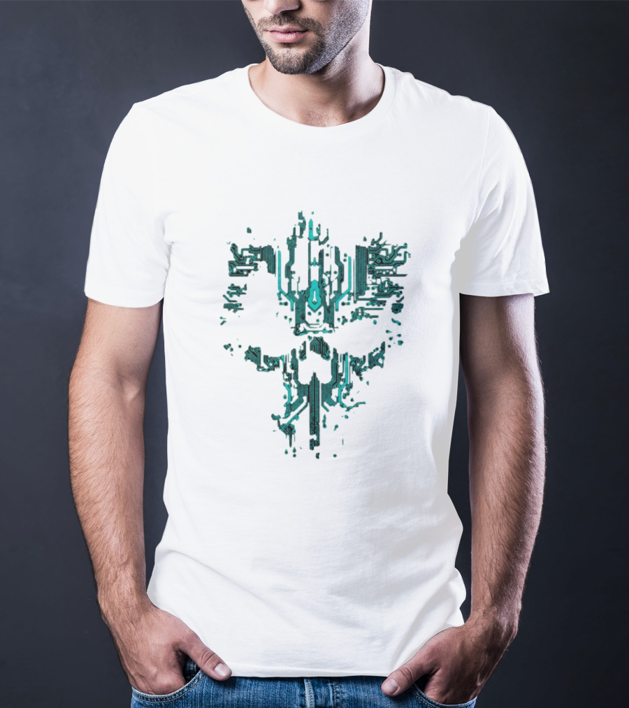 Circuit Skull Tech Face T-Shirt