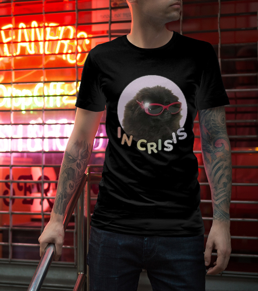Got Funny In Crisis Dog Wearing Red Sunglasses Iconic T-Shirt