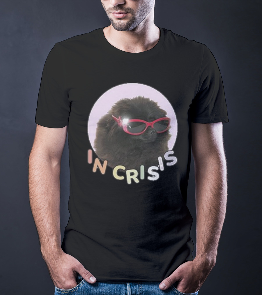 Got Funny In Crisis Dog Wearing Red Sunglasses Iconic T-Shirt