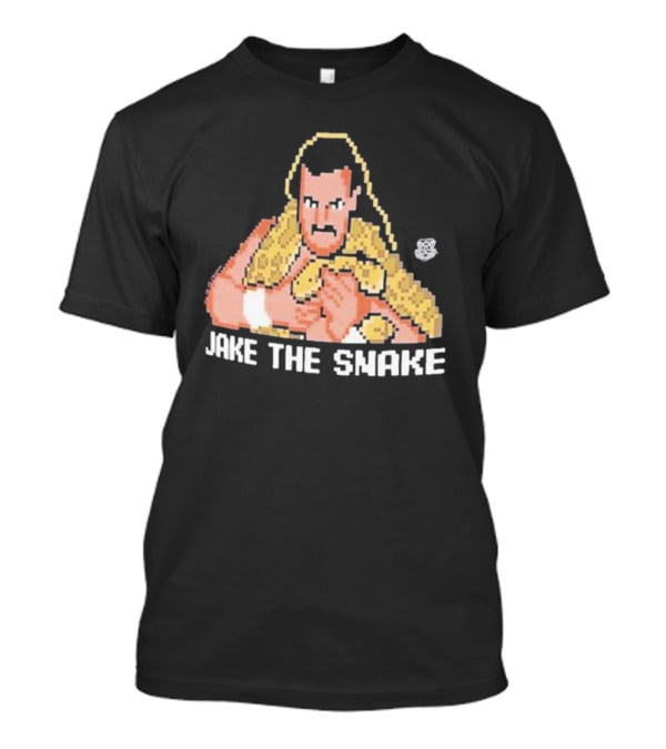 Jake The Snake Roberts 32-bit Pixel Art Ripple Junction T-Shirt