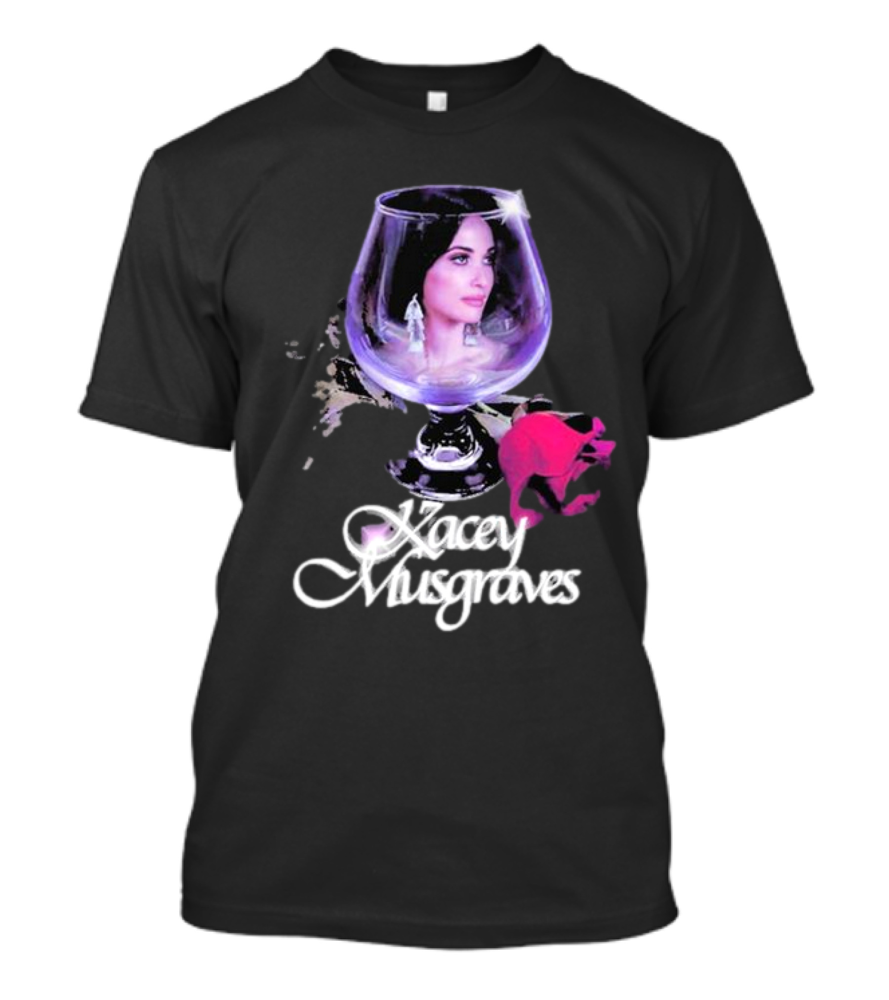 Kacey Musgraves Rose In Glass T-Shirt
