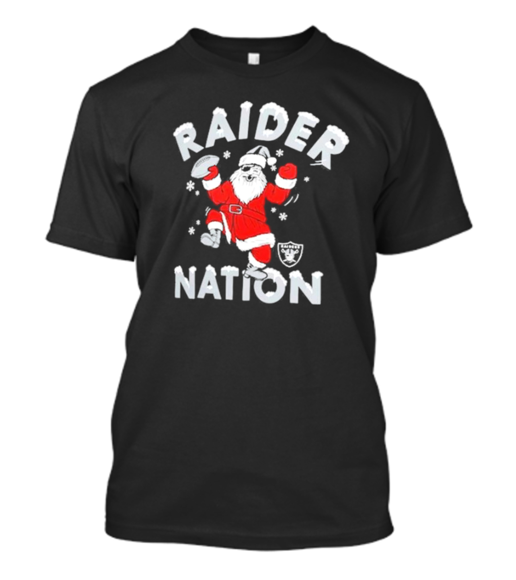 Raider Nation Santa Holiday Las Vegas Raiders Homage Tri-blend T-Shirt