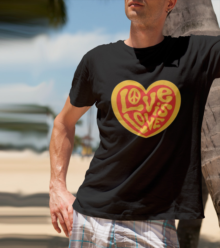 Love Is Love Peace Sign Heart T-Shirt