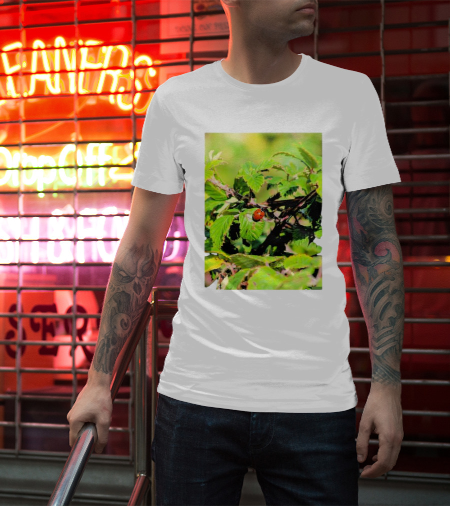 Spot In Nature With Ladybug On Leaf T-Shirt