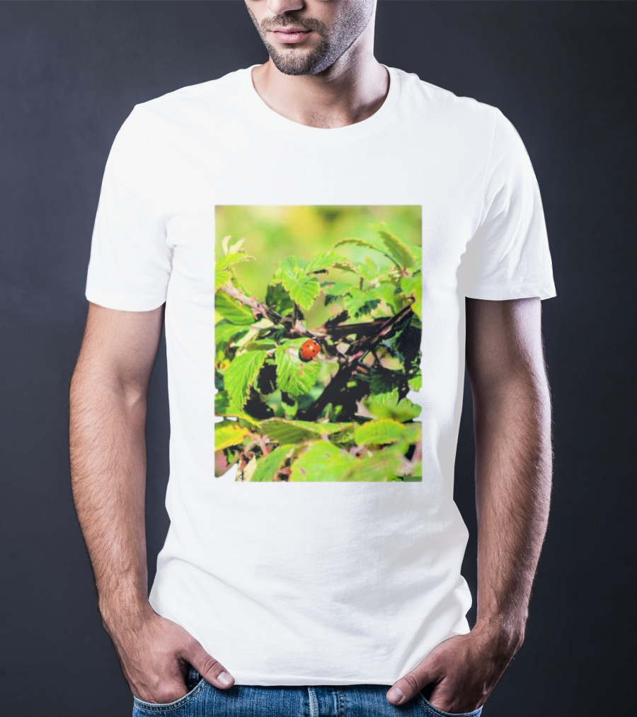 Spot In Nature With Ladybug On Leaf T-Shirt
