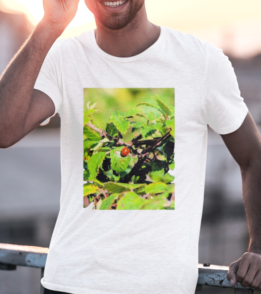 Spot In Nature With Ladybug On Leaf T-Shirt