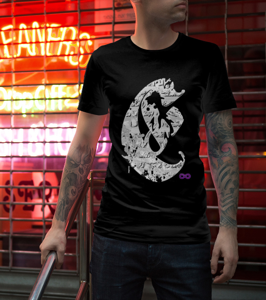 Club E By Club Eternal Infinite Symbol Grunge T-Shirt