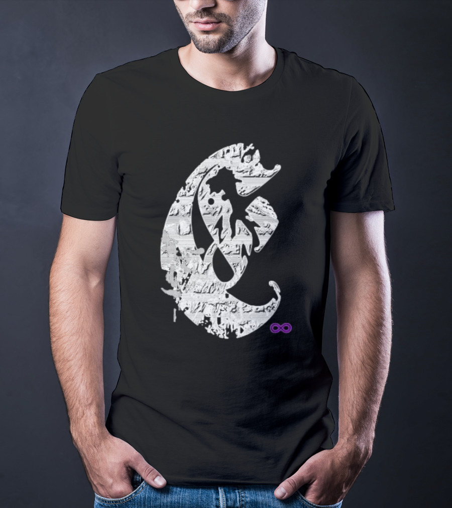 Club E By Club Eternal Infinite Symbol Grunge T-Shirt