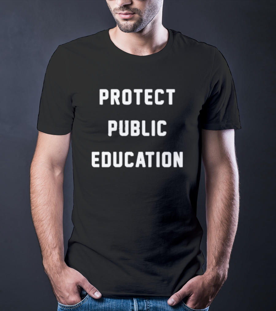 Protect Public Education Kindcotton Caleb Hemmer T-Shirt