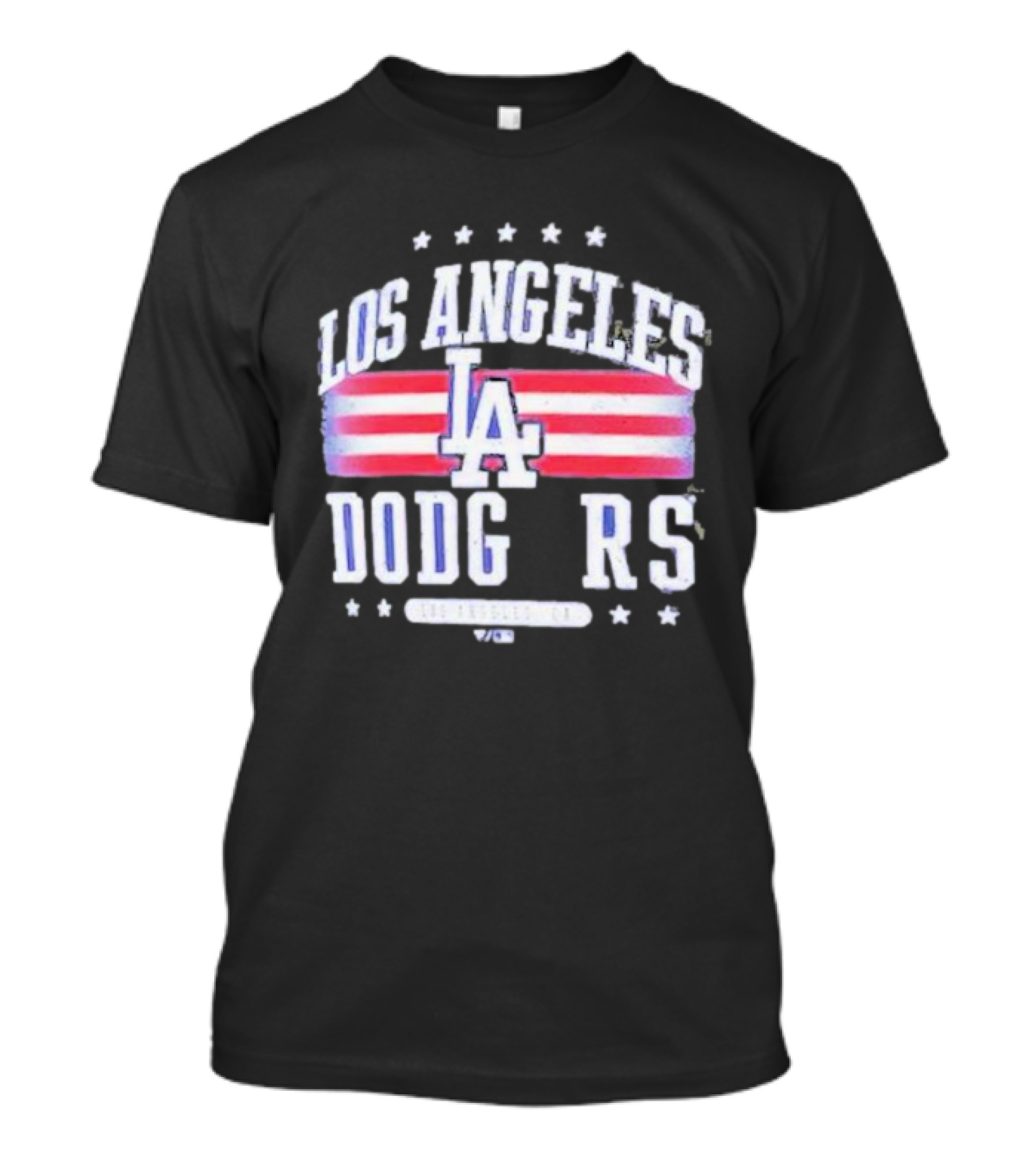 Los Angeles Dodgers Americana LA Stripes Stars T-Shirt