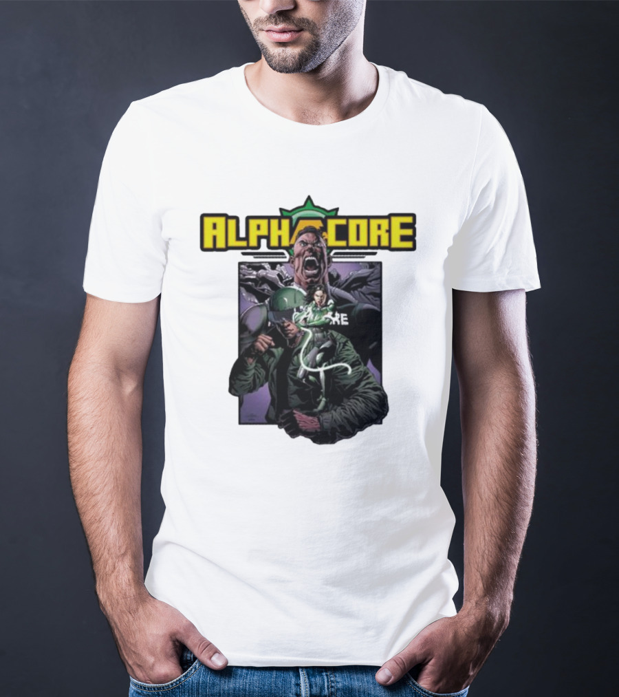 Alphacore Rippaverse Campaign Comic Characters Action Scene T-Shirt