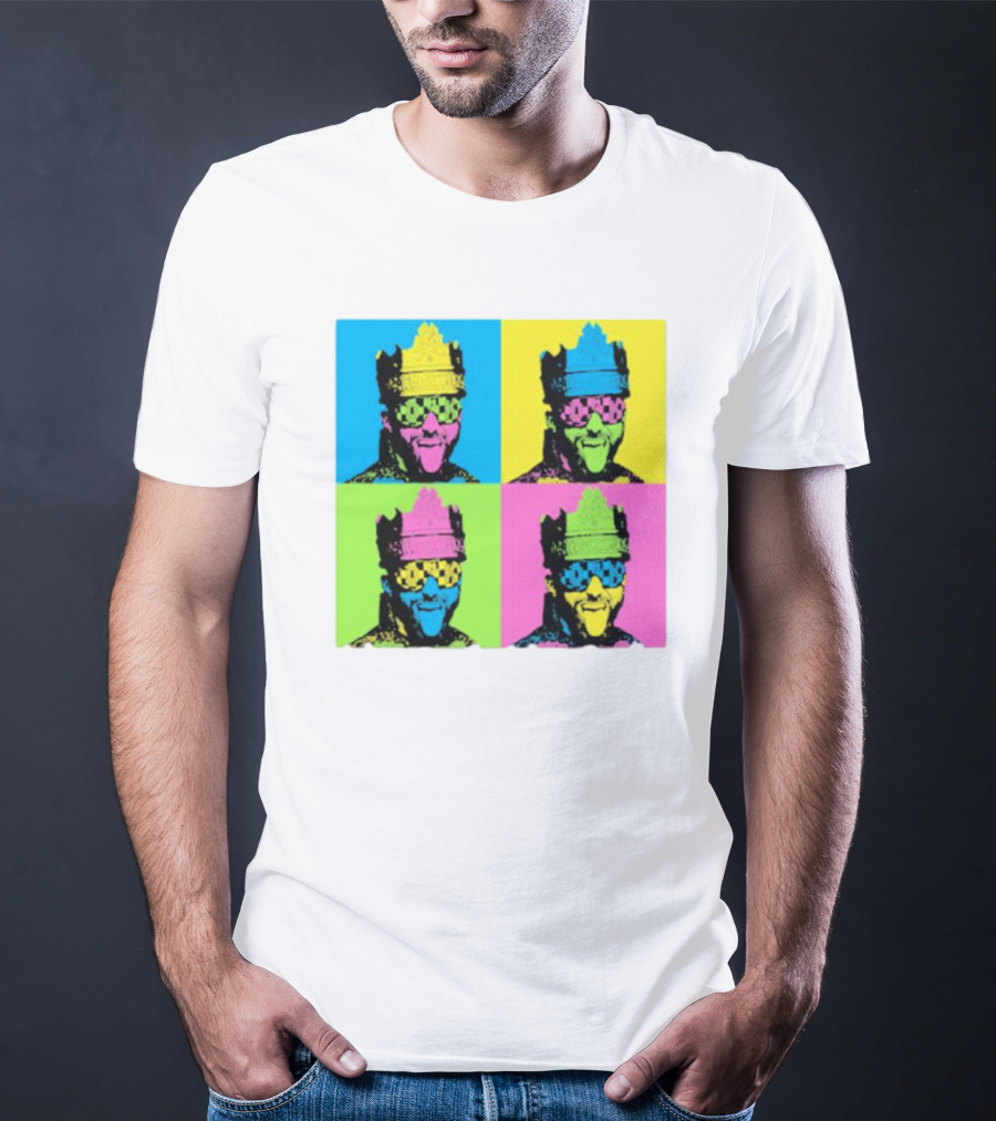 Deathmatch King Pop Art Style Color Blocks T-Shirt