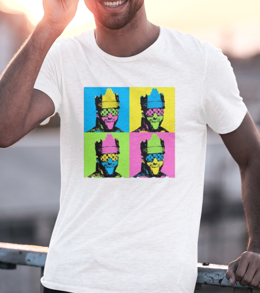 Deathmatch King Pop Art Style Color Blocks T-Shirt