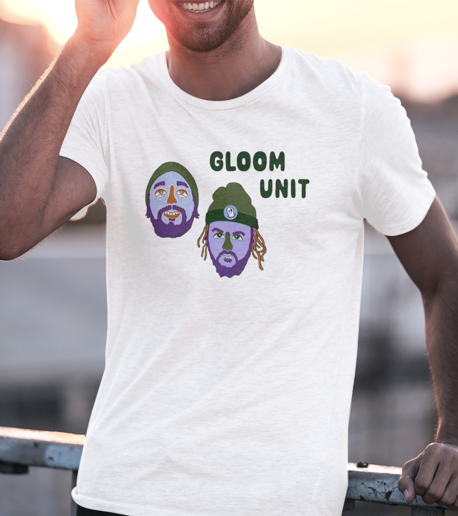 Hell’s Boomin Gloom Unit Purple Faces Green Beanies T-Shirt