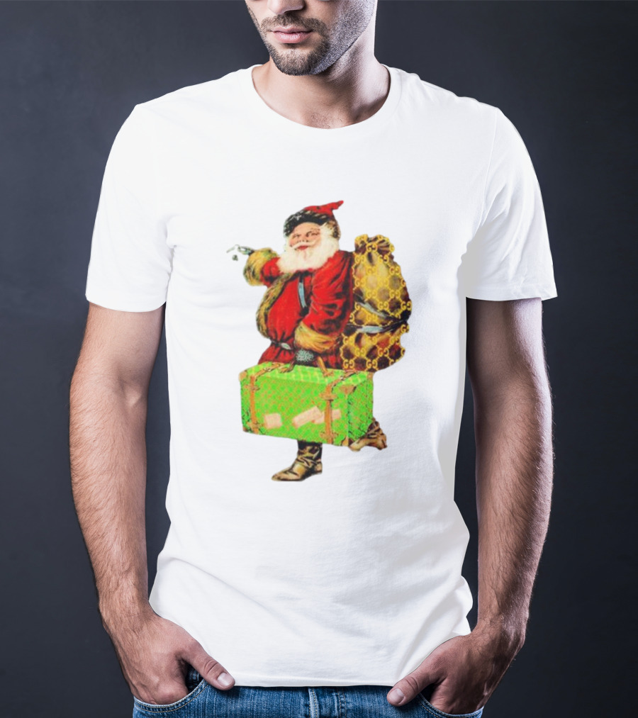 Market Designer Santa Vintage Luggage T-Shirt