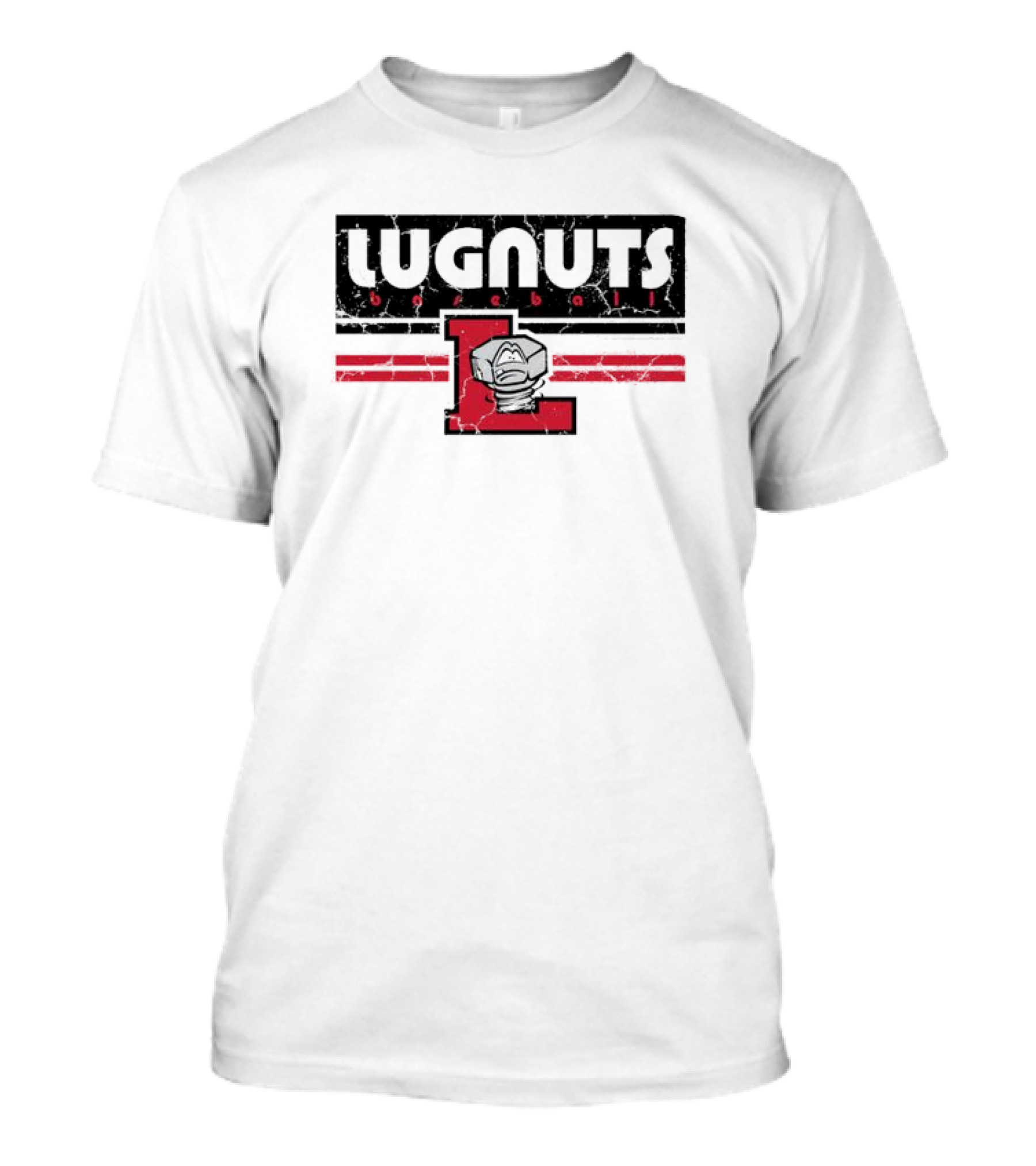Lugnuts Baseball Red Letter L Emblem T-Shirt