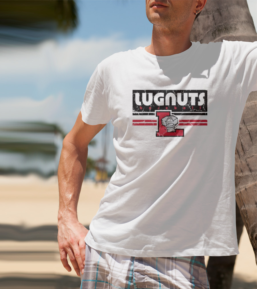 Lugnuts Baseball Red Letter L Emblem T-Shirt