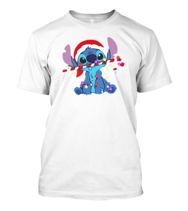 Disney Lilo And Stitch Christmas Jumper Mens Womens Kids Xmas Angel T-Shirt
