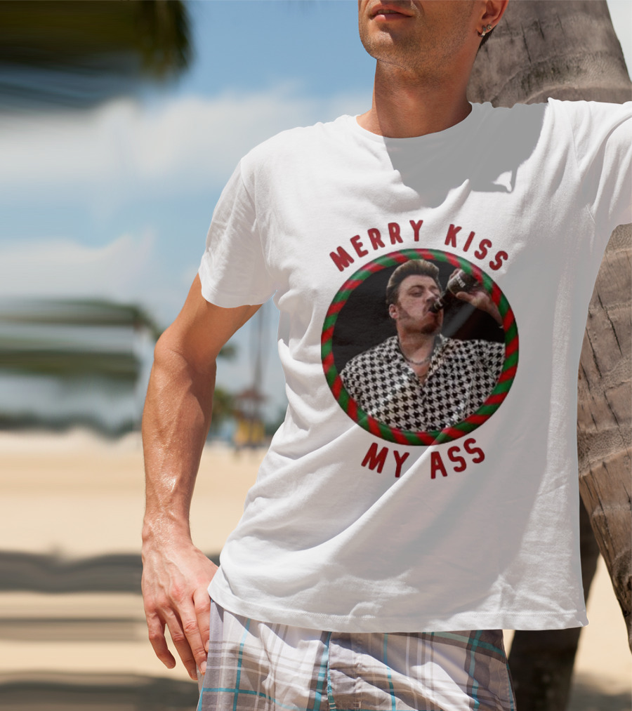 Merry Kiss My Ass Trailer Park Christmas T-Shirt
